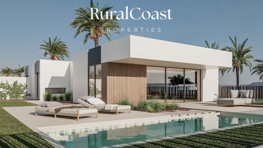 Pareado moderno con piscina privada cerca del mar,  111 m² construidos.