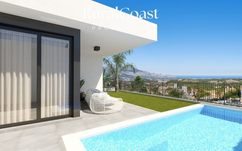 Chalet en Polop con sótano y piscina privada
