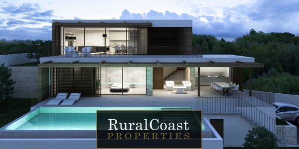 Chalet independiente en un lujoso proyecto a 50m de la playa Fustera-Benissa de 4 habitaciones, 4 baños, 2 plazas de garaje y piscina