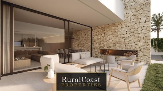 Chalet independiente de diseño con 5 dormitorios, 2 baños y garaje de 41m2, piscina privada y vistas a la montaña en Busot