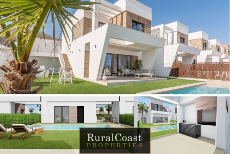 Incredible detached villa of 148m2 and 400m2 plot in Finestrat. 4 bedrooms. 4 bathrooms. Private pool and sea views
