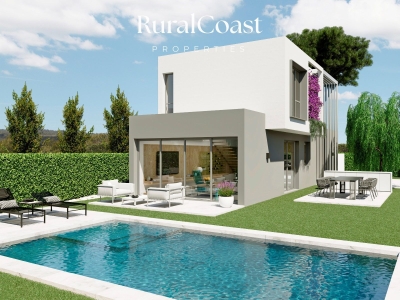 Exclusive private urbanization of independent villas with 3 and 4 bedrooms, swimming pools, garage