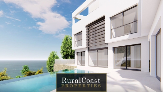 Freistehende Villa zu verkaufen Neubau in Poble Nou - Montiboli mit 4 Schlafzimmern, 4 Bädern, Garage und privatem Infinity-Pool