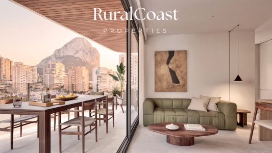 Exclusiva vivienda de diseño con terraza y vistas al Peñón de Ifach en Calpe