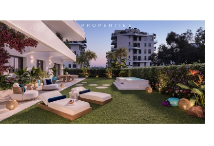 Apartamento con terraza y vistas al mar en Villajoyosa